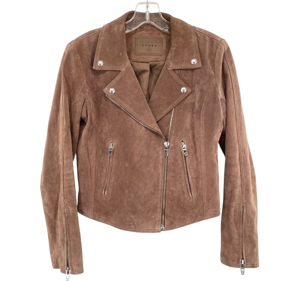 Blank NYC Jackets & Blazers - BLANKNYC Women's Suede Leather Moto Jacket